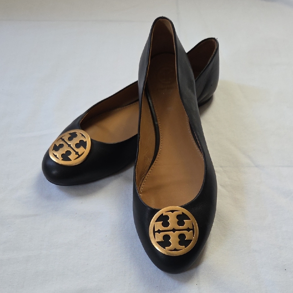 Tory Burch Benton Nappa Leather Ballet Flats